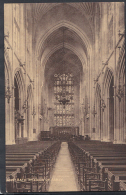 Somerset Postcard - Bath - The Interior of The Abbey     RS13090