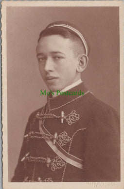 Ancestors Postcard - Young German Man, Leipzig Photographer RS29193