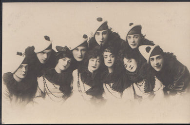 Theatrical Postcard - Yorkshire Area - Troupe of Pierrots   9713