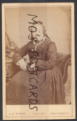 CDV (Carte De Visite) - Portrait of Lady - Lydia Bannister, Nee Slade   RT214