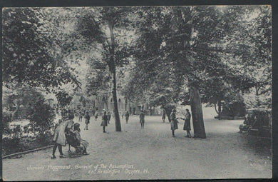 London Postcard - Playground,Convent of The Assumption, Kensington RS8141