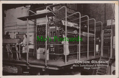 London Postcard - London Coliseum, Main Switchboard & Stage Control Ref.RS29363
