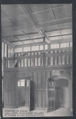 Hampshire Postcard - Dining Hall at Tudor House, Southampton    T6662