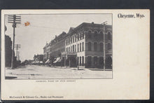 Load image into Gallery viewer, America Postcard - Looking West on 16th Street, Cheyenne, Wyoming   RS19194
