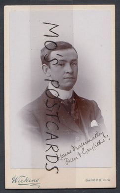 CDV (Carte De Visite) - Portrait of a Bangor Man Called Dan.F.Griffiths  RT1522
