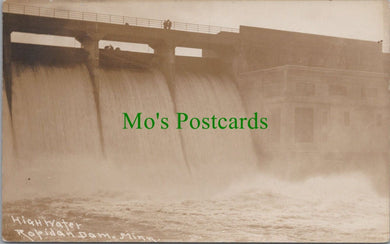 America Postcard - High Water, Rapidan Dam, Minnesota   RS30625