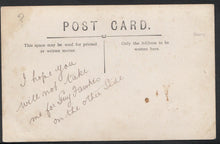 Load image into Gallery viewer, Occupations Postcard - Pitts Family Butchers - Delivery Boy on Pedal Cycle A2839
