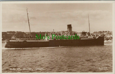 Shipping Postcard - S.S.St Helier, Jersey, Channel Islands  RS27925
