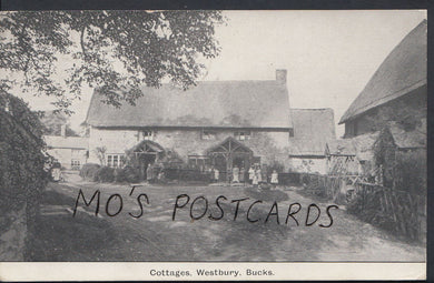 Buckinghamshire Postcard - Cottages, Westbury   RT