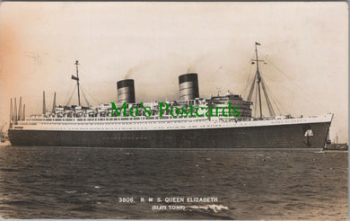 Shipping Postcard - Ocean Liner - R.M.S.Queen Elizabeth   RS28062