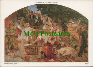Art Postcard - Painting of Work, Ford Madox Brown, Manchester Gallery RR12708
