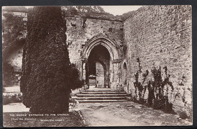 Hampshire Postcard - The Monks' Entrance To The Church, Beaulieu Abbey   RS3435