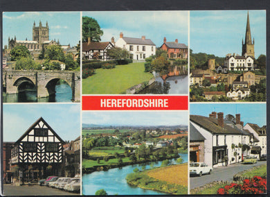 Herefordshire Postcard - Views of Herefordshire - Ledbury, Weobley  RR5444