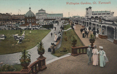 Norfolk Postcard - Wellington Gardens, Great Yarmouth    RS23206