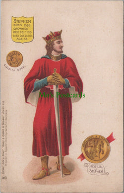 Royalty Postcard - Kings and Queens of England - Stephen Ref.SW9744