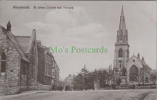 Load image into Gallery viewer, Dorset Postcard - Weymouth, St Johns Church and Terrace HP637A