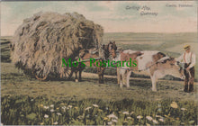 Load image into Gallery viewer, Guernsey Postcard - Carting Hay, Farming  Ref.SW9857
