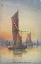 Load image into Gallery viewer, Art Postcard - Fishing - When The Boats Come Home Ref.SW10120