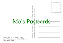 Load image into Gallery viewer, Railway Postcard - Engine No 6375 With a Train at South Molton, 1960 - Ref.SW10209