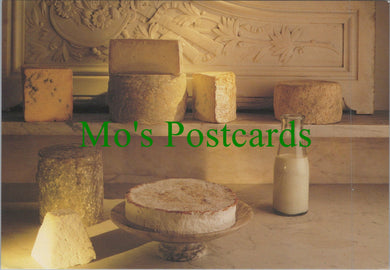 Food & Drink Postcard - Cheeses, Blue Cheshire, Wensleydale, Stilton Ref.SW10244