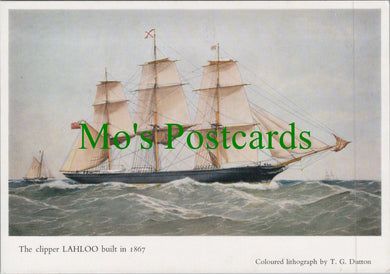 Shipping Postcard - Lahloo, Tea Clipper, Artist T.G.Dutton Ref.SW10254