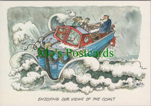 Load image into Gallery viewer, Comic Postcard, Pleasure Trip in Stormy Weather
