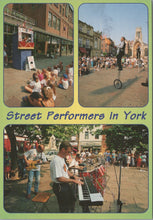 Load image into Gallery viewer, Yorkshire Postcard - Street Performers in York Ref.SW9950
