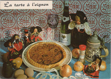 Load image into Gallery viewer, Food Postcard - La Tarte a L'Oignon, Onion Tart Recipe Ref.SW10012