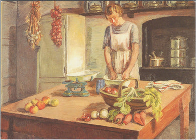 Food Postcard - The Kitchen, 1943 - Artist Vanessa Bell Ref.SW10048