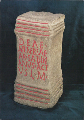 Museum Postcard - Sandstone Altar To Minerva, Segontium Roman Fort Museum Ref.SW10066