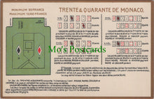 Load image into Gallery viewer, Embossed Casino Postcard - Trente & Quarante De Monaco Ref.SW9882