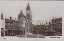 Load image into Gallery viewer, Berkshire Postcard - Newbury Market Place and Town Hall HP611