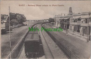 Egypt Postcard - Suez, Railway Road Arbain To Port-Tewfik RS32700