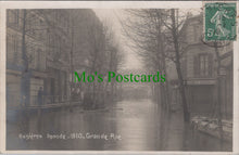 Load image into Gallery viewer, France Postcard - Asnières-sur-Seine Inonde 1910 Grande Rue DC795