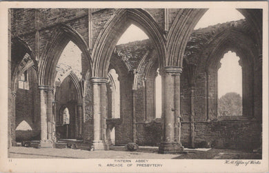 Wales Postcard - Tintern Abbey, Arcade of Presbytery  SW10742