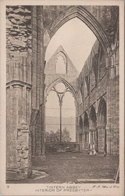 Wales Postcard - Tintern Abbey, Interior of Presbytery  SW10767
