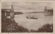 Load image into Gallery viewer, Wales Postcard - Menai Straits, The Suspension Bridge SW10794