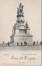 Load image into Gallery viewer, Italy Postcard - Genova / Genoa, Monumento Cristoforo Colombo  SW10837