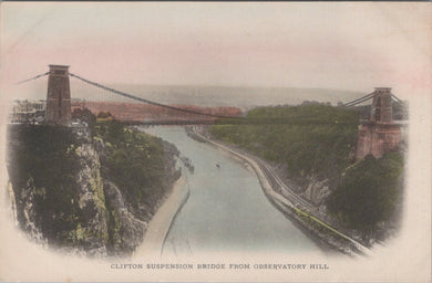 Bristol Postcard - Clifton Suspension Bridge From Observatory Hill SW10855