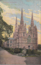 Load image into Gallery viewer, Staffordshire Postcard - Lichfield Cathedral  SW10861