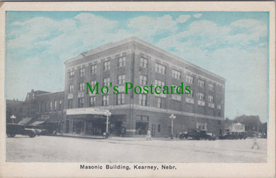 America Postcard - Masonic Building, Kearney, Nebraska SW10512
