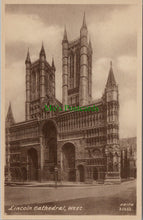 Load image into Gallery viewer, Lincolnshire Postcard - Lincoln Cathedral, West View  SW10521
