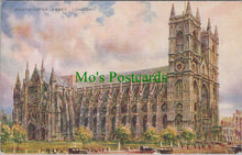 Load image into Gallery viewer, London Postcard - Westminster Abbey, Artist Brian Gerald SW10569