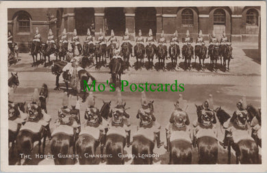 London Postcard - The Horse Guards Changing Guard SW10586