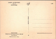 Load image into Gallery viewer, Art Postcard - Jeune Homme, Raffaello Santi, Louvre Museum, Paris SW10336