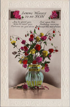 Load image into Gallery viewer, Birthday Greetings Postcard - Loving Wishes To My Son SW10656