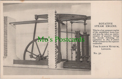 Science Museum Postcard - Rotative Steam Engine SW10407