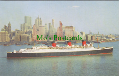 Shipping Postcard - Cunard R.M.S.Queen Mary at New York SW10418