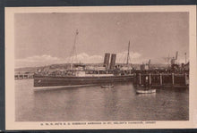 Load image into Gallery viewer, Shipping Postcard - G.W.R.Co&#39;s S.S.Roebuck Arriving in St Helier&#39;s Harbour, Jersey - Mo’s Postcards 
