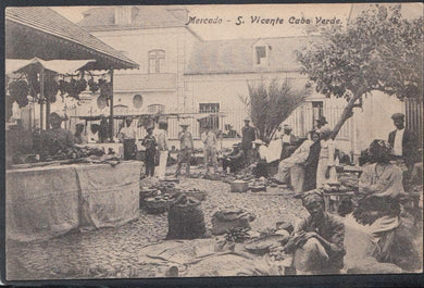 Cape Verde Islands Postcard - Mercado - S.Vicente Cabo Verde - Mo’s Postcards 